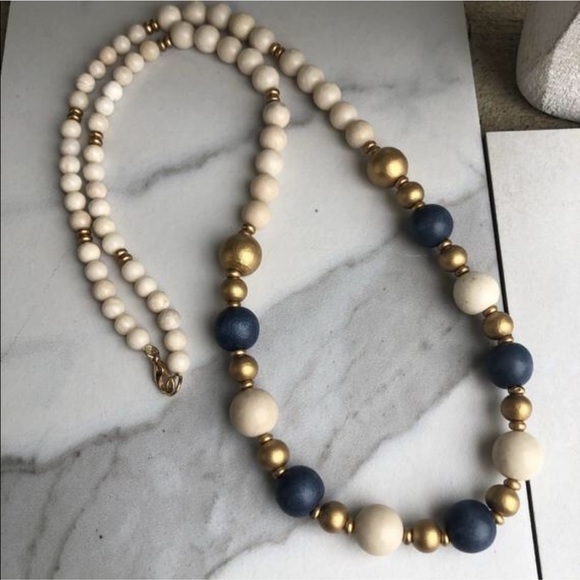 In The Navy Statement Necklace - Picture 1 of 3